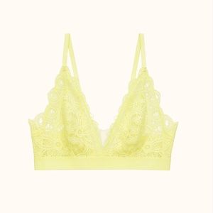 ThirdLove Boho Lace Triangle Bralette - zest / MD